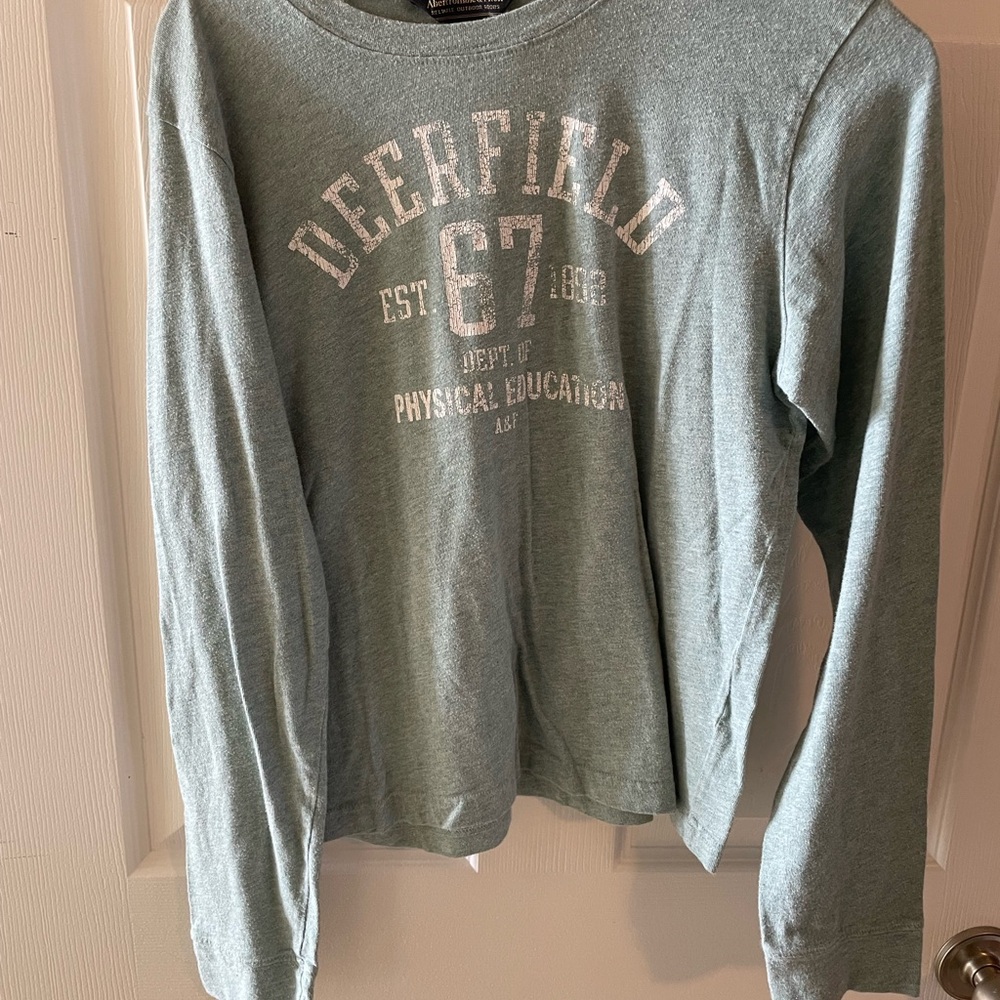 Abercrombie & Fitch Vintage Green Deerfield Graphic Shirt